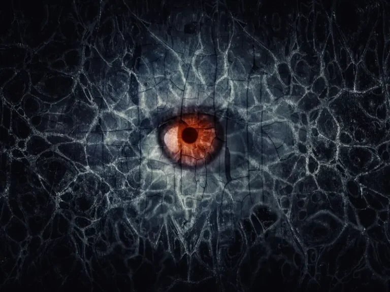 Evil eye representation of the evil energy from an evil eye