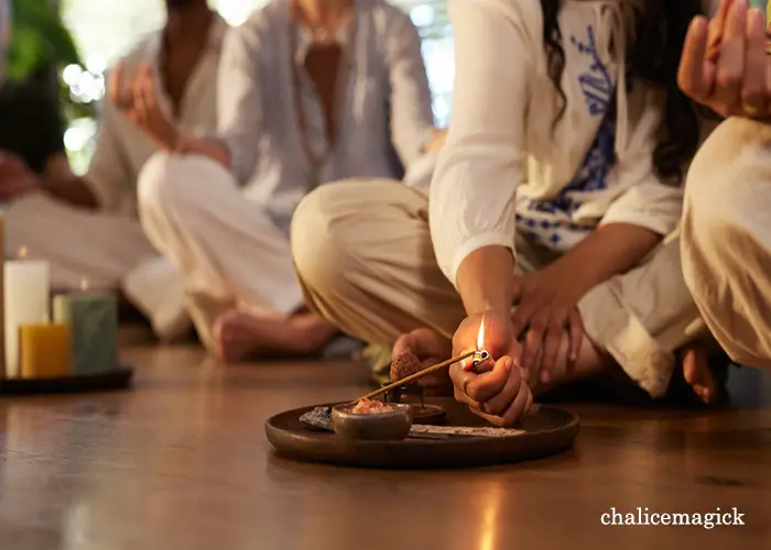 candle cleansing ritual image representation