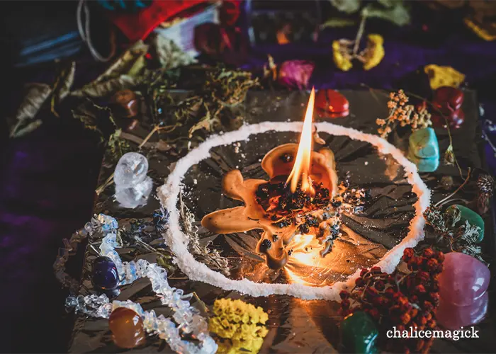 candle cleansing ritual image representation