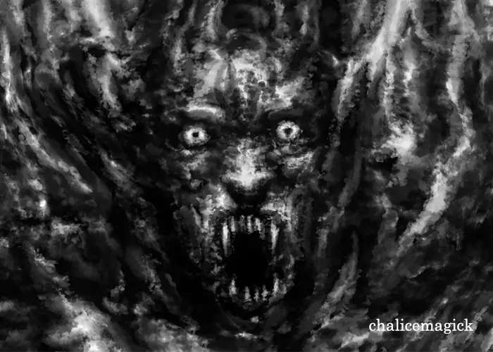 possessed by evil spirit​ image representation