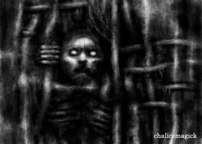 possessed by evil spirit​ image representation